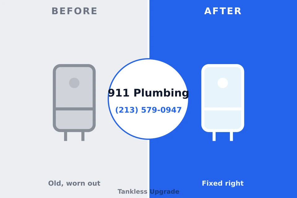 Before and after: plumbing company Trinity, AL